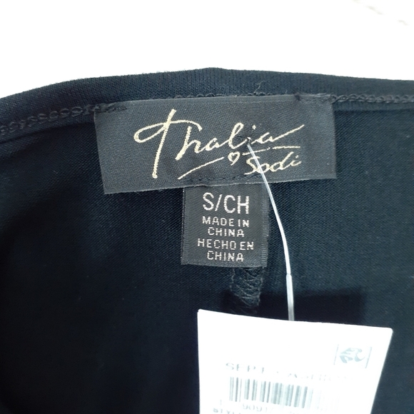 Thalia Sodi Top S Animal Print Black Gold 599 - Picture 4 of 5